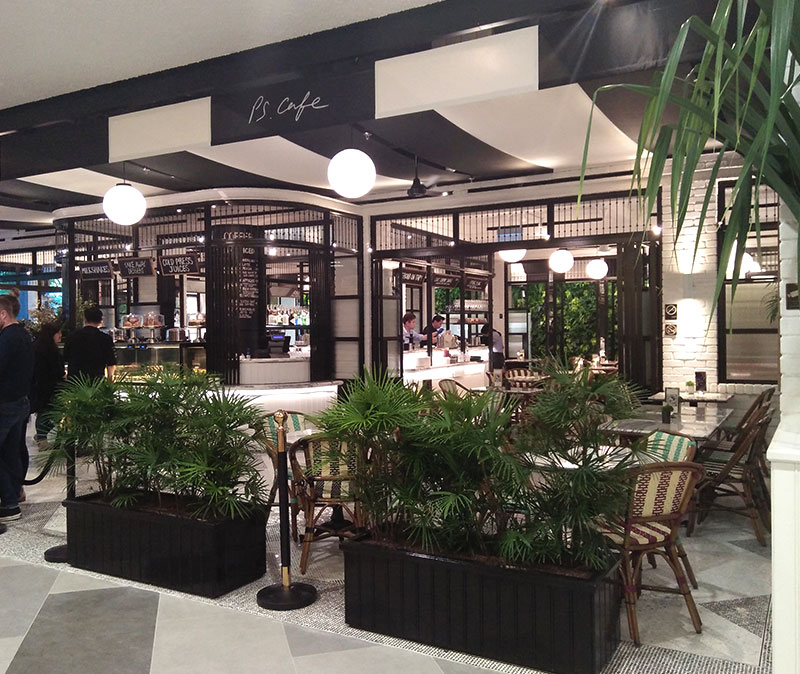 Greenology Singapore | PS Cafe Great World City | interiorscapes
