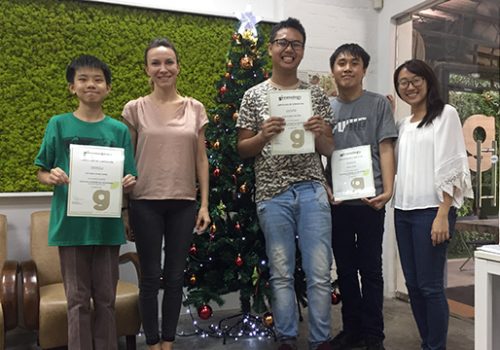Spectra Secondary School students receiving certificates | Greenology Academy
